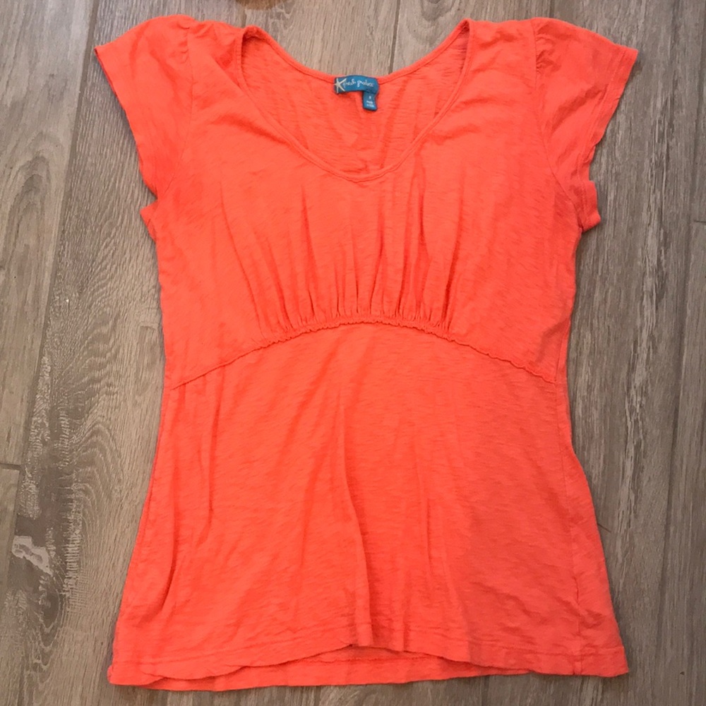 Lightweight light orange Fresh Produce slub tee M